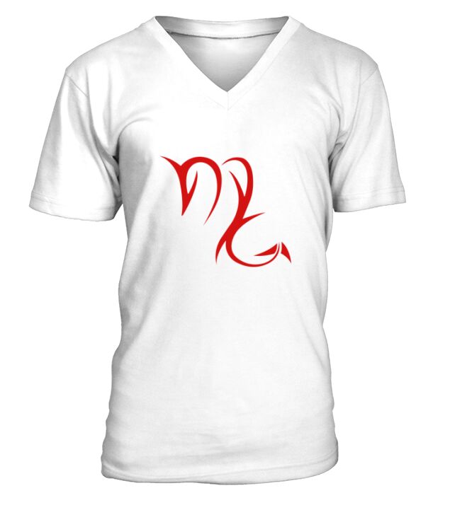 Red Scorpio Sign Tee For Women Scorpion November Birthday V-Neck T-shirt