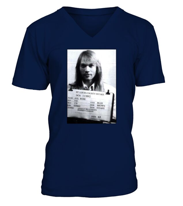 Axl Roses Mugshot 1992 TShirt V-Neck T-shirt