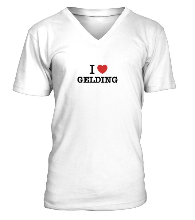 I Love GELDING V-Neck T-shirt