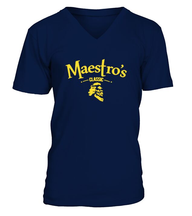 Maestros classic black Gold V-Neck T-shirt
