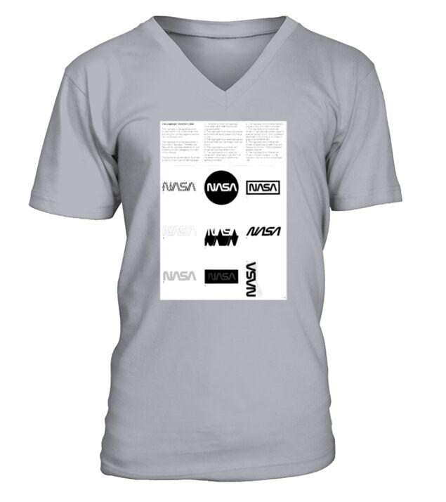 Manuel de normes graphiques Nasa 1976 0002 Le logotype Utilisations incorrectes V-Neck T-shirt