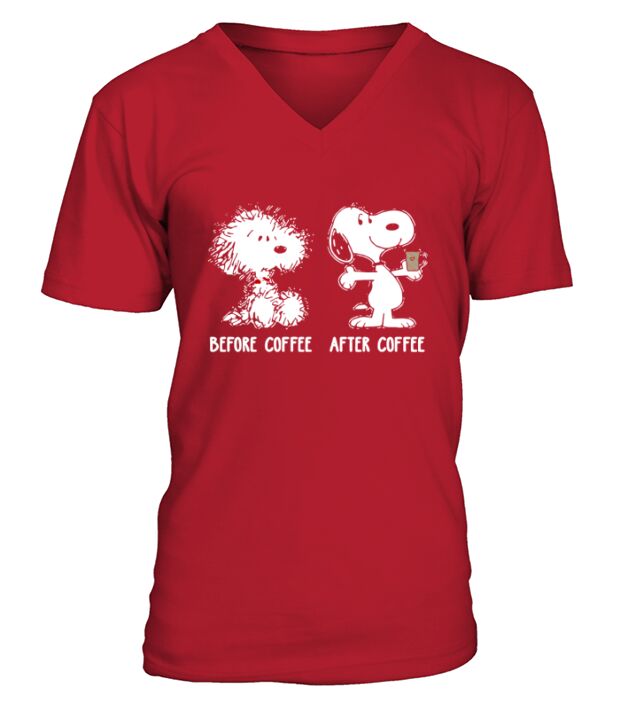 Snoopy Before Coffee After Coffee shirt, hoodie, sweater, longsleeve t-shirt V-Neck T-shirt