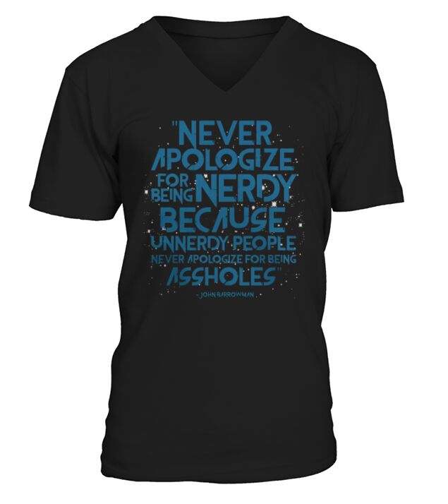 John Barrowman Nerdy V-Neck T-shirt