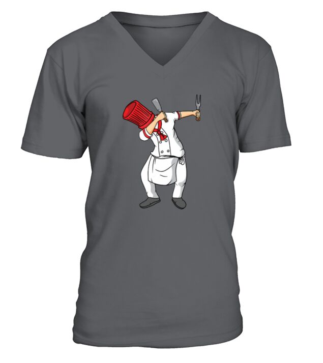 Dabbing Hibachi Chef V-Neck T-shirt