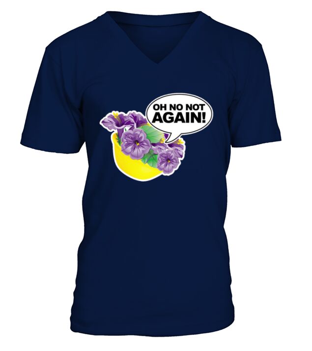H2g2 Bowl of Petunias : Oh No not Again V-Neck T-shirt