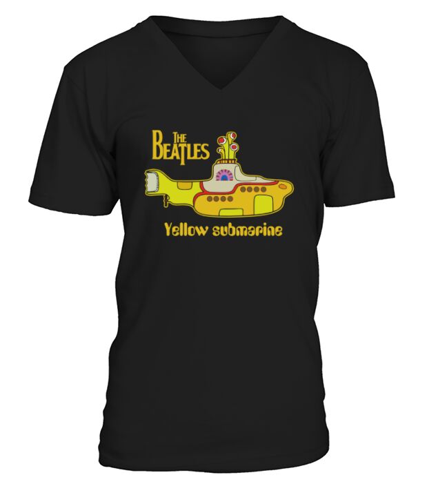 THE BEATLES - Yellow Submarine T-shirt V-Neck T-shirt
