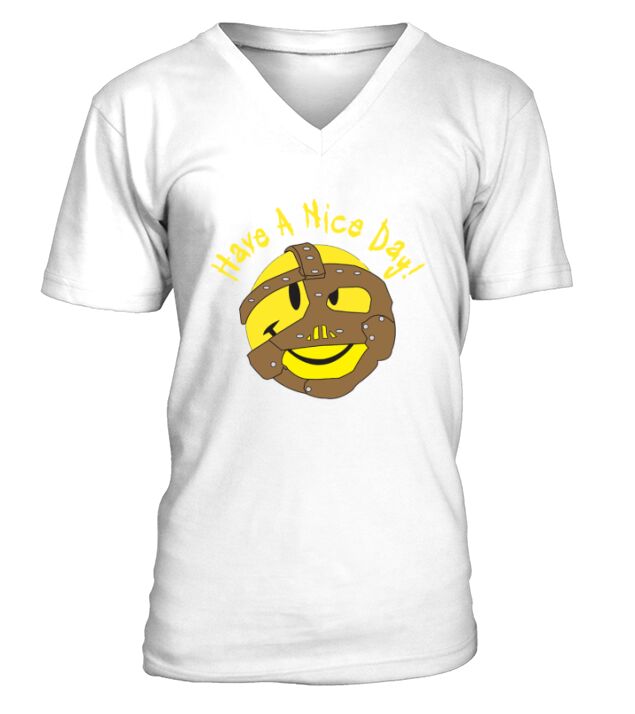 WWE Mankind Have A Nice Day V-Neck T-shirt