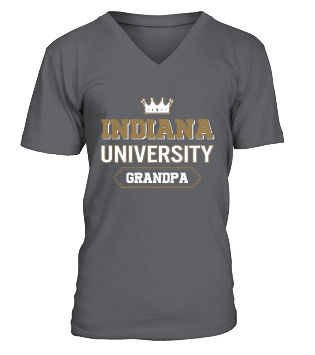 Indiana University Grandpa Great Gift For Grandparents V-Neck T-shirt