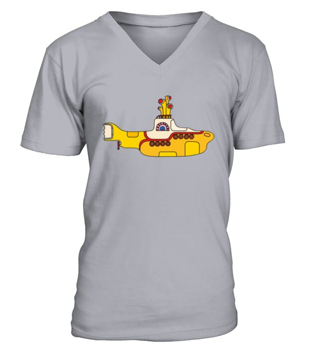 The Beatles Yellow Submarine Art V-Neck T-shirt