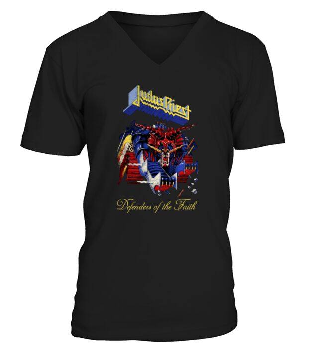 Judas Priest - Defenders Of The Faith V-Neck T-shirt