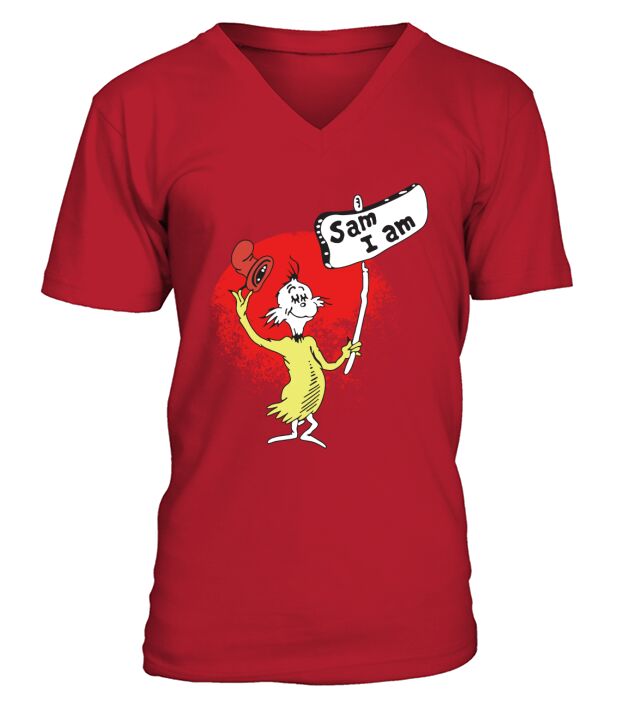 Dr Seuss Sam I Am T-Shirt V-Neck T-shirt