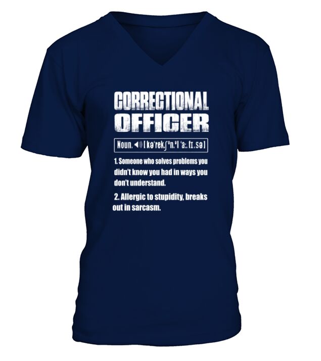 correctional officer noun V-Neck T-shirt