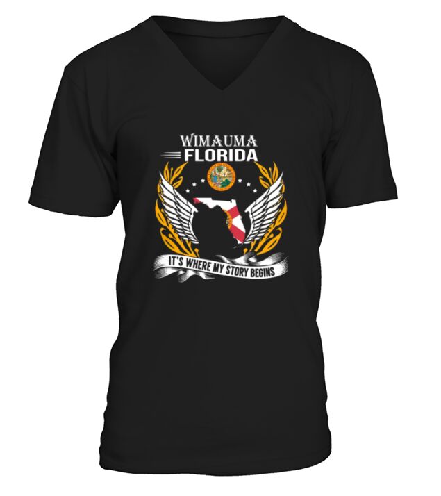 Wimauma Florida  Its where my story begins V-Neck T-shirt