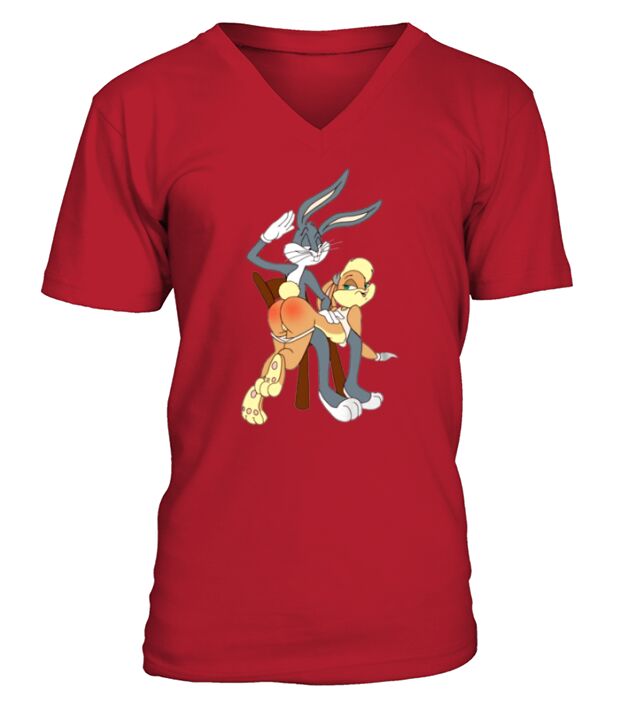 Bugs Bunny And Lola Sexy.jpg V-Neck T-shirt