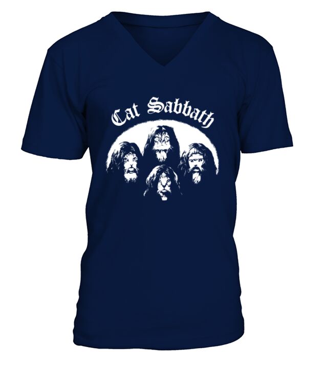 CAT-LOVE-SABBATH V-Neck T-shirt