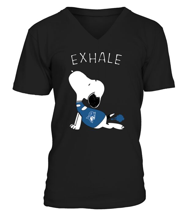 Snoopy Exhale Duke V-Neck T-shirt