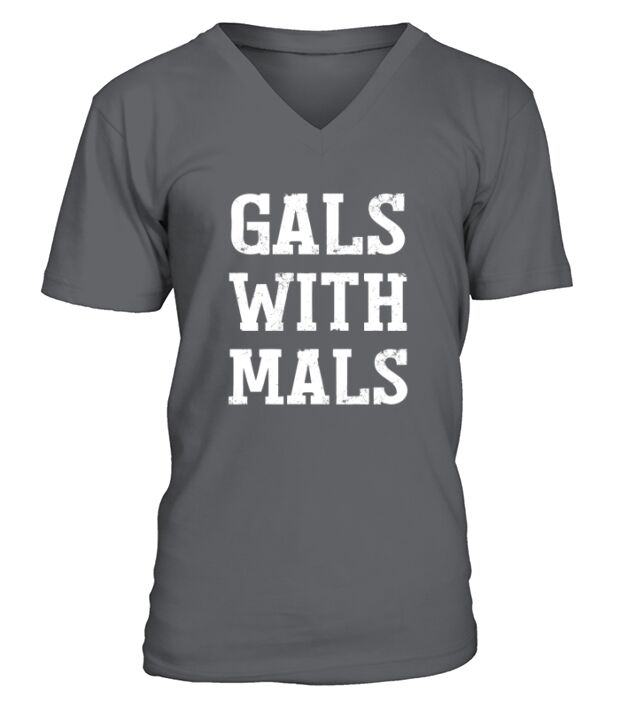 Gals With Mals Belgian Malinois V-Neck T-shirt