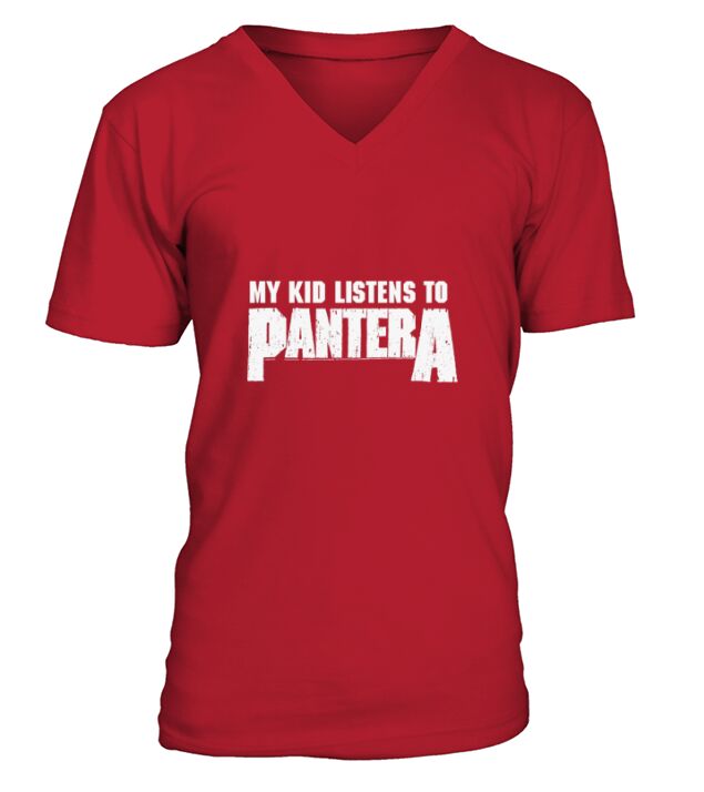 Pantera Official My Kids Listen To Pantera V-Neck T-shirt