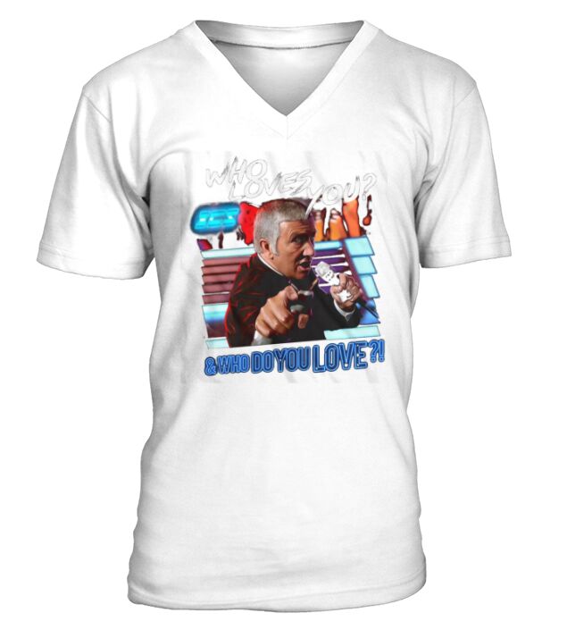 Damon Killian Who loves you Running Man who do you love shirt V-Neck T-shirt