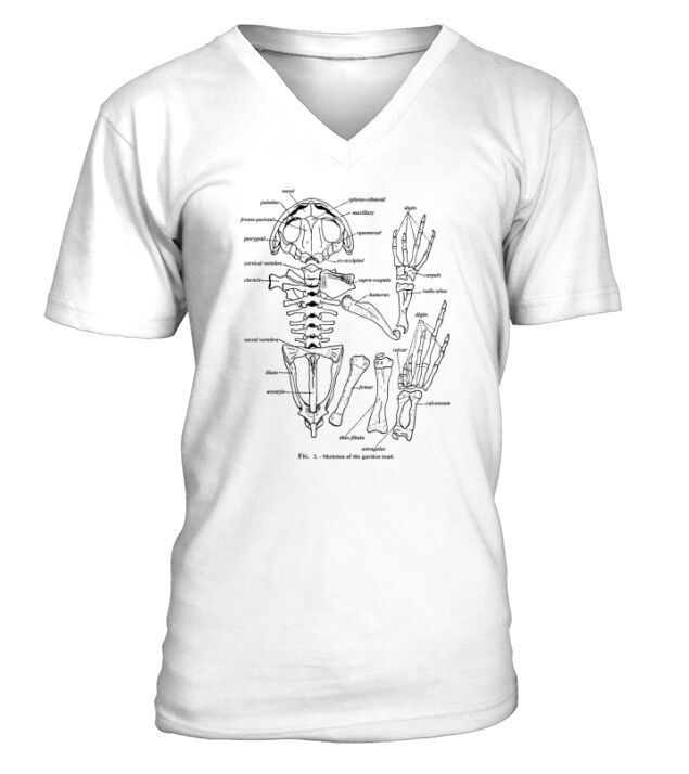 Vintage Herpetology Toad V-Neck T-shirt