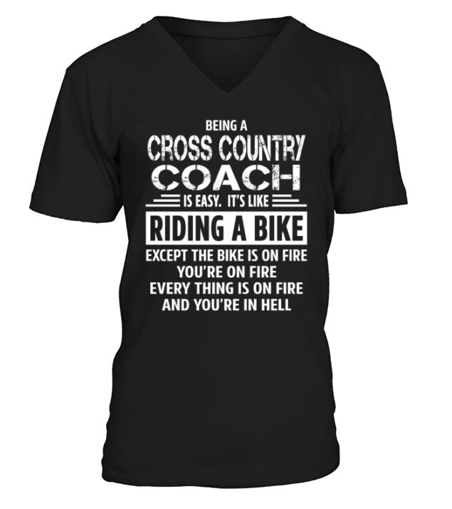 Cross Country Coach V-Neck T-shirt