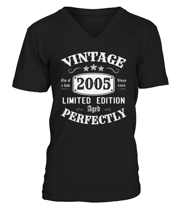 Vintage 2005 Limited Edition Aged Perfectly V-Neck T-shirt