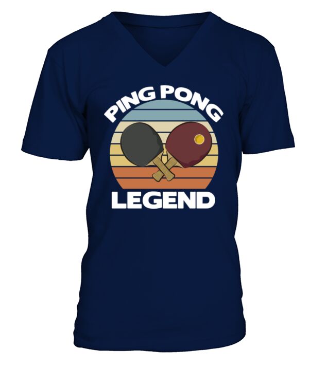 Ping Pong Table Tennis Legend Best Funny Gift Idea V-Neck T-shirt