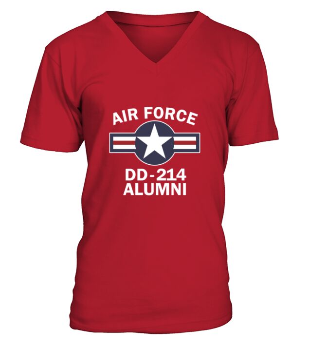 Air Force DD214 Alumni DD214 V-Neck T-shirt