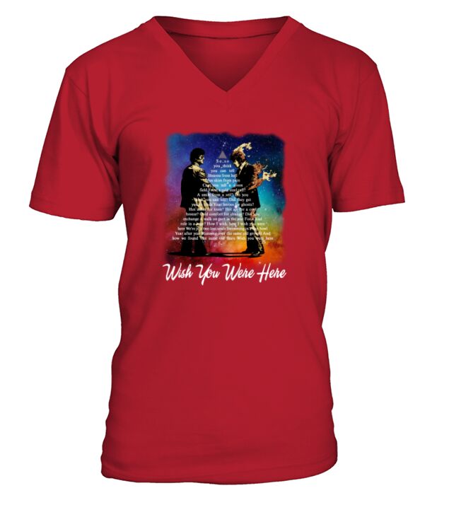 Pink Floyd wish you were here lyrics shirt V-Neck T-shirt