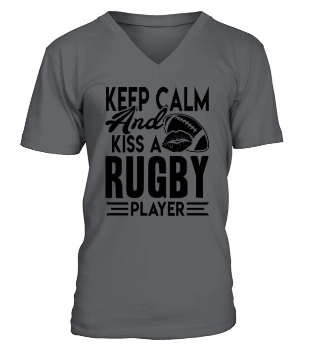 Kiss A Rugby Player Shirt V-Neck T-shirt