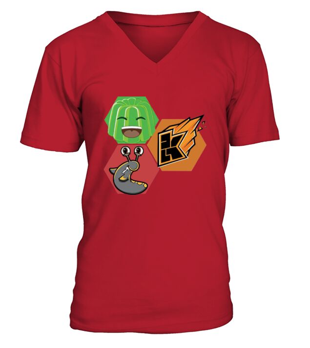 Jelly Kwebbelkop Slogoman V-Neck T-shirt