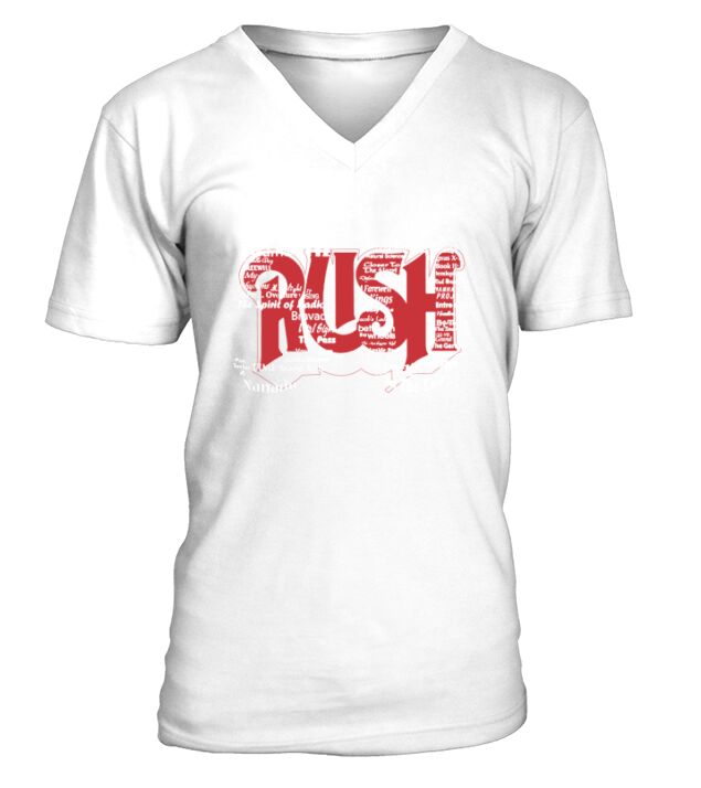 Rush band 50 years V-Neck T-shirt