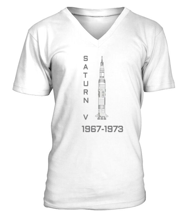 SATURN V Rocket 1967-1973 Moon Landings shirt V-Neck T-shirt