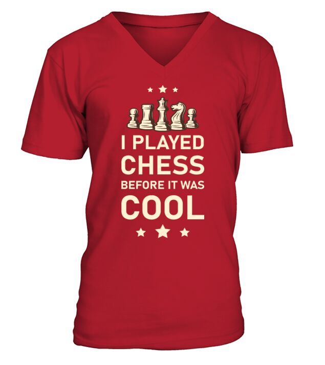 I Played Chess before it was cool - Board Game V-Neck T-shirt