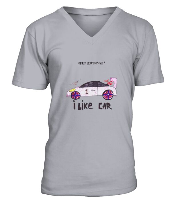 Very Expensive Car Automotive Inspired I Like Car V-Neck T-shirt
