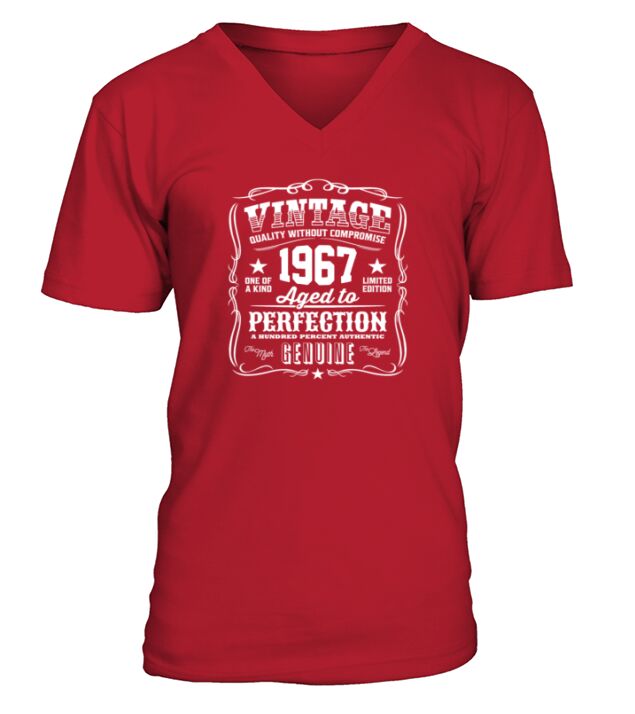 Vintage 1967 Aged To Perfection V-Neck T-shirt