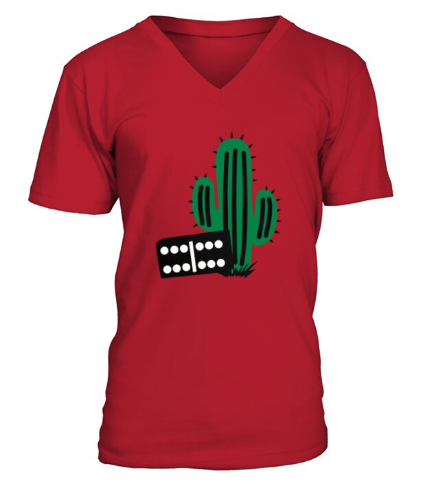 Mexican Train with Cactus T-Shirt V-Neck T-shirt