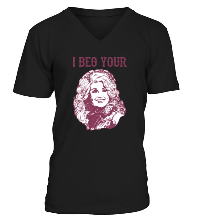 I Beg Your Parton retro V-Neck T-shirt