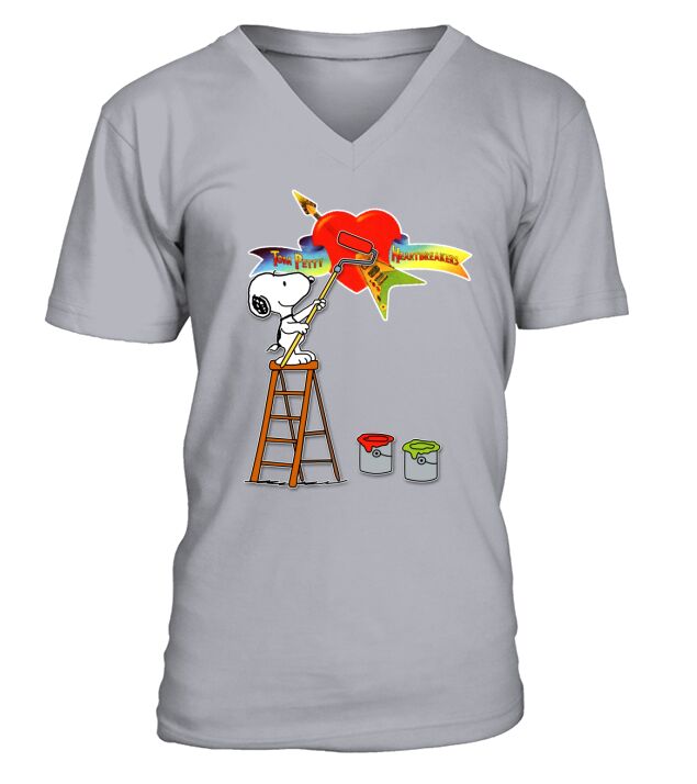 Snoopys Painting The picture- Tom Petty & the Heartbreakers V-Neck T-shirt