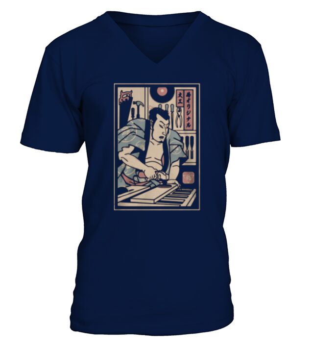 CARPENTRY SAMURAI V-Neck T-shirt
