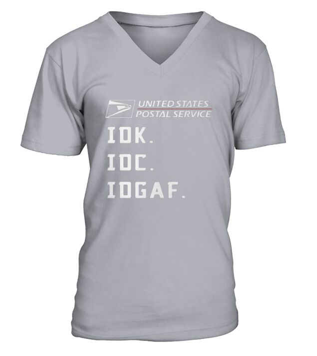 United States Postal Service idk idc idgaf shirt V-Neck T-shirt