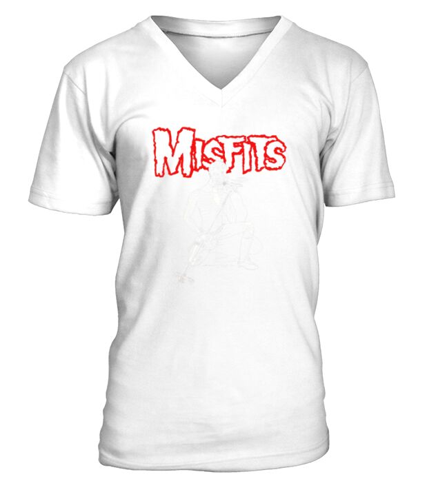 misfits V-Neck T-shirt