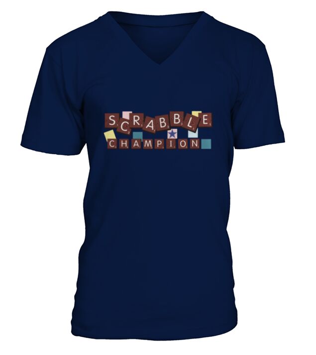 Scrabble Champion V-Neck T-shirt