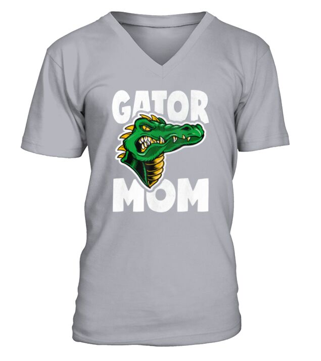 Vintage Retro gator Mom V-Neck T-shirt