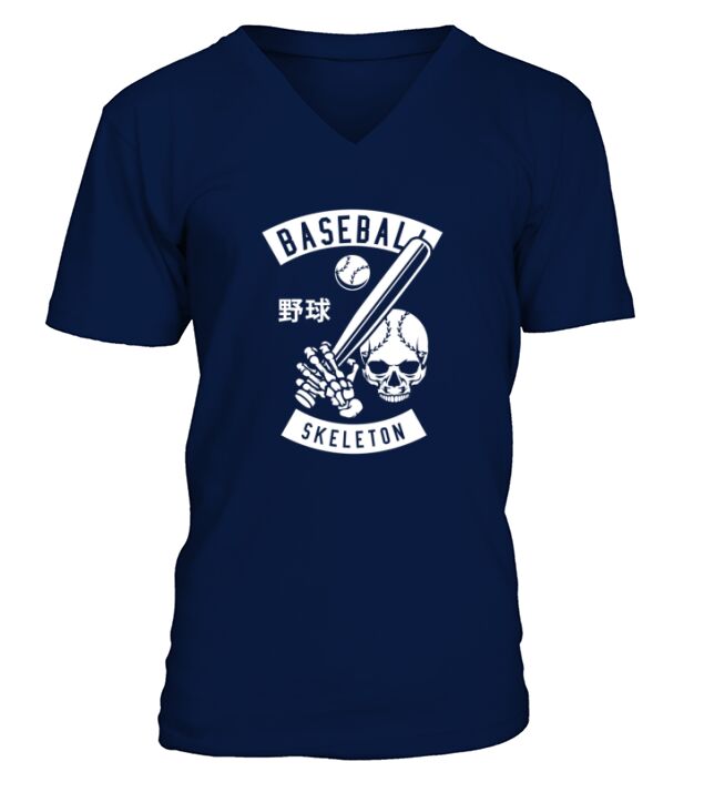 Baseball skeleton - Hat V-Neck T-shirt