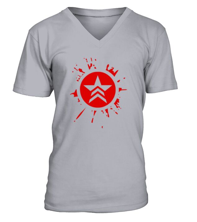 Mass Effect Renegade Splat T-Shirt V-Neck T-shirt