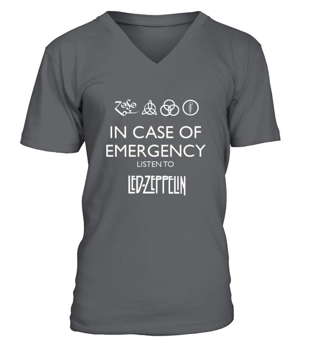 LISTEN TO LED ZEPPELIN V-Neck T-shirt
