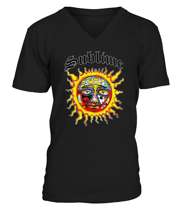 Sublime Sun Logo LBC V-Neck T-shirt