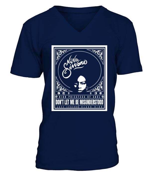 Niva Sinone Dont let me be misunderstood V-Neck T-shirt