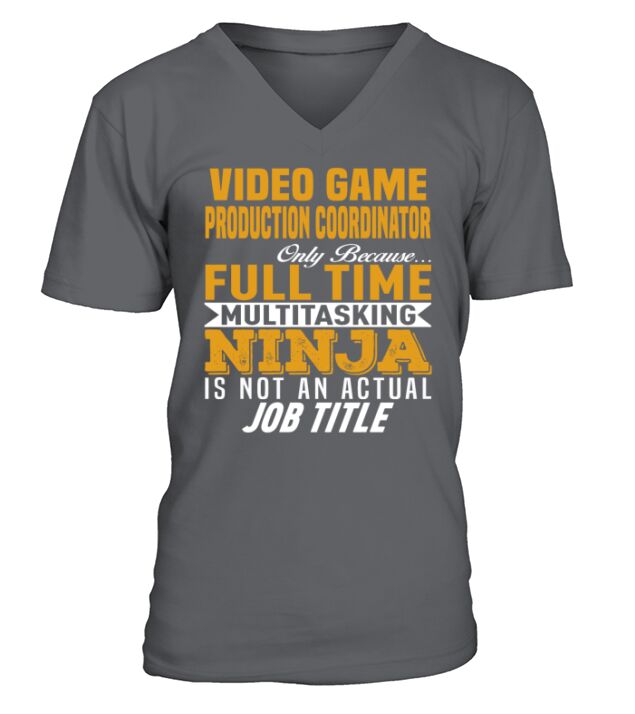 Video Game Production Coordinator V-Neck T-shirt